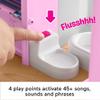 Fisher-Price Little People Barbie Toddler Toy Little DreamHouse Playset with Music Lights Sounds & 7 Pieces for Ages 18+ Months view 3