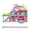 Polly Pocket Sweet Adventures Rainbow Mall, 3 Floors, 9 Play Areas, 35+ Accessories Including 3-inch Polly Doll, Great Gift Ages 4 Years Old & Up view 3