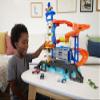 Hot Wheels City Toy Car Track Set, Attacking Shark Escape Playset with 1:64 Scale Vehicle, Multiple Levels, Kid-Powered Lift, Race to Escape, Storage view 2
