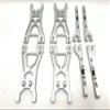 KINGTAIR Metal A Arms RC Parts Metal Upper & Lower Front Suspension Arm Set for HPI Savage 4.6 XL 5.9 Truck #61188 HOT Bodies ALUMHB MMonster Flux for Wheels Sheering hub view 1