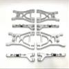 KINGTAIR Metal A Arms RC Parts Metal Upper & Lower Front Suspension Arm Set for HPI Savage 4.6 XL 5.9 Truck #61188 HOT Bodies ALUMHB MMonster Flux for Wheels Sheering hub view 2