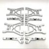 KINGTAIR Metal A Arms RC Parts Metal Upper & Lower Front Suspension Arm Set for HPI Savage 4.6 XL 5.9 Truck #61188 HOT Bodies ALUMHB MMonster Flux for Wheels Sheering hub view 3