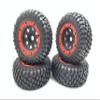 Red 1/7 UDR 1/8 Scale Rally onroad Race Shore 4x4 4WD Truck Hex 17mm beadlock Wheels/Rims and Tires 4pcs for 1/7 TRAXXAS UDR hobao 8SC ARRMA Mojave FS Atom kyosho XXL hsp redcat view 3