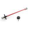 KingVal Replacement Metal Differential Central Drive Shaft with Motor Gear Compatible with WLtoys 1/14 144001 RC Car (Red) view 2