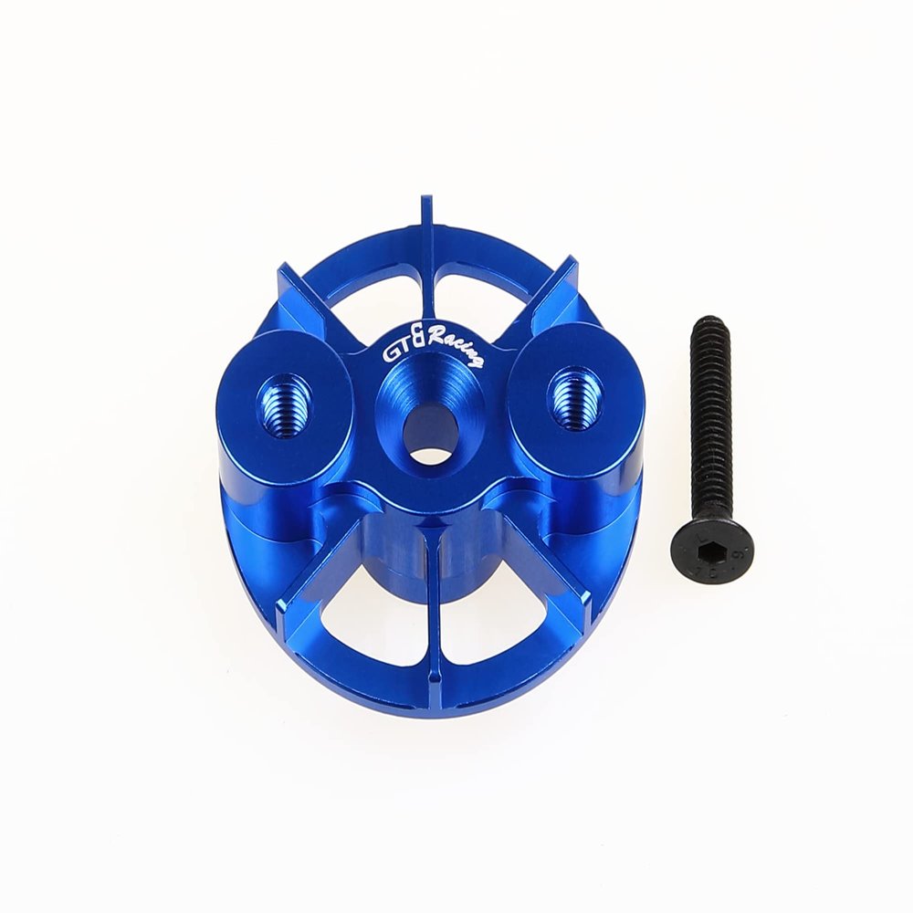 GTBRacing CNC Aluminum Clutch Holder Engine Cooling Fan for 1/5 RC Car LOSI 5ive T & HPI Baja 23-32CC Upgrade Parts (Blue)