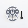 GTBRacing CNC Aluminum Clutch Holder Engine Cooling Fan for 1/5 RC Car LOSI 5ive T & HPI Baja 23-32CC Upgrade Parts (Silver) view 1