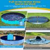 VISTOP Jumbo Foldable Dog Pool, Hard Plastic Shell Portable Swimming Pool for Dogs Cats and Kids Pet Puppy Bathing Tub Collapsible Kiddie Pool (77inch.D x 15.7inch.H, Blue) view 3