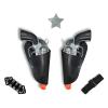 Children's Western Cowboy Police Toy Set, Includes Toy Pistol, Holster, Sheriff Badge, Bullets, Belt, Suitable for Police Role-Playing, Cowboy Theme Party Costume Accessories, Stage Props. view 2