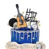 15 PCS Guitar Cake Toppers Music Theme Birthday Cake Decorations for Musical Theme Parties view 1
