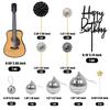 15 PCS Guitar Cake Toppers Music Theme Birthday Cake Decorations for Musical Theme Parties view 2