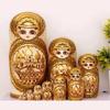 Nesting Dolls Nesting Dolls Handmade Wooden 10 Pcs Russian Nesting Doll Matryoshka Souvenir Educational Toy Creative Surprise Gift view 4