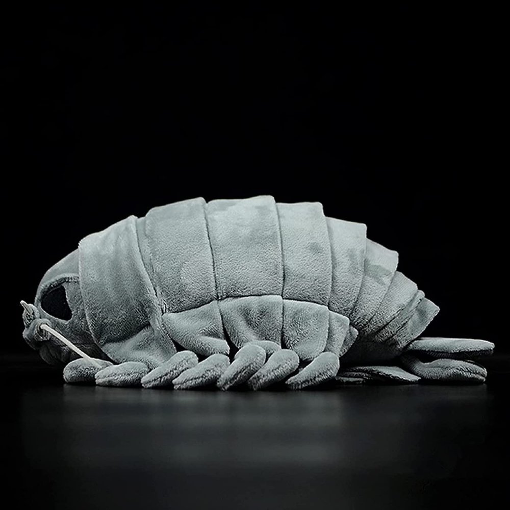 Frankiezhou Home Bathynomus Giganteus Isopod Plush Toy - Realistic Deep Sea Creature Isopod, Soft Crustaceans Animals, Big lice Plushie Toys Model Dolls Gifts for Kids, 12inchs