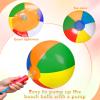 Honoson 30 Pieces 20 Inch Inflatable Beach Balls Large Blow up Pool Game Toys for Summer Swimming Party Supplies (Rainbow) view 2