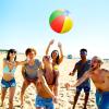 Honoson 30 Pieces 20 Inch Inflatable Beach Balls Large Blow up Pool Game Toys for Summer Swimming Party Supplies (Rainbow) view 4