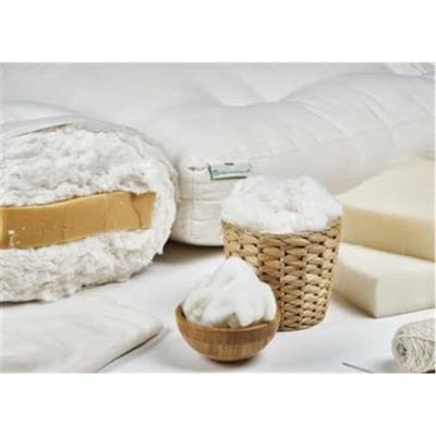 100% Organic Cotton Cot with 2" Foam core in Organic Twill Fabric Case
