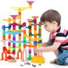 166 pcs Marble Run, Upgraded Marbles Run Kit for Kids STEM Toys with Glow Marbles, Beginner Marble Race Track Set with Colorful Marbles Birthday for Kids Boys Girls 3 4 5 6 7 8 9 10 11 12 view 1