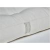 100% Organic Cotton Footstool with 3" Natural Latex core in Organic Twill Fabric Case view 1