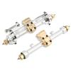 RiToEasysports RC Front and Rear Axle Assembly,Aluminum Alloy + Brass Axle Assembly for SCX24 AXI90081, AXI00001, AXI00002 1/24 RC Car Upgrade Parts Accessories(Silver) Model Car view 3