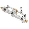 RiToEasysports RC Front and Rear Axle Assembly,Aluminum Alloy + Brass Axle Assembly for SCX24 AXI90081, AXI00001, AXI00002 1/24 RC Car Upgrade Parts Accessories(Silver) Model Car view 4