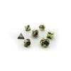 Seven Seas Pirates Metal Enameled Dice Set - Black on Metallic Gold Frame view 1