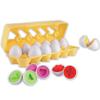 Nothing But Fun Toys Shape Sorter Eggs 12 Piece playset Designed for Children Ages 12+ Months,Multi view 1