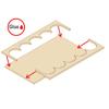 LITKO 5x1 Formation Rank Tray for 25x50mm Pill Bases view 3