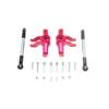 KingVal Replacement Aluminum Alloy Front Knuckle Arm with Stainless Adjustable Tie Rods RC Parts Compatible with 1/10 LOSI Baja Rey RC Car (Red) view 1