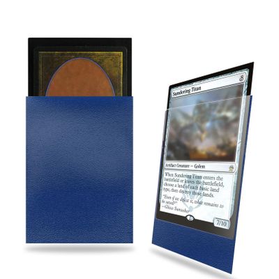 Blue Card Sleeves 200 Pack Compatible with MTG Card Sleeves, Sturdy Sleeves Matte Back Finish, Perfect Shuffling - Protect All Your Trading Cards Collectible Cards, Never Tear