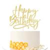 Kaoenla Happy Birthday Cake Topper-handwork Golden happy birthday cake Decor,Birthday/Anniversary cakes Selected decorative view 1