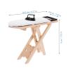 NUOBESTY 1 Set Dollhouse Miniature Iron Ironing Table Playset Mini Ironing Board Steam Iron Model Toy Laundry Room Furniture for DIY Fairy Garden Micro Landscape view 2