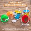 Sloosh 12 Sets Sand Buckets with Shovels for Kids Beach Pails Toys Party Favors Pail Set Plastic Bucket with Handles view 3