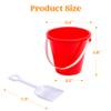 Sloosh 12 Sets Sand Buckets with Shovels for Kids Beach Pails Toys Party Favors Pail Set Plastic Bucket with Handles view 4