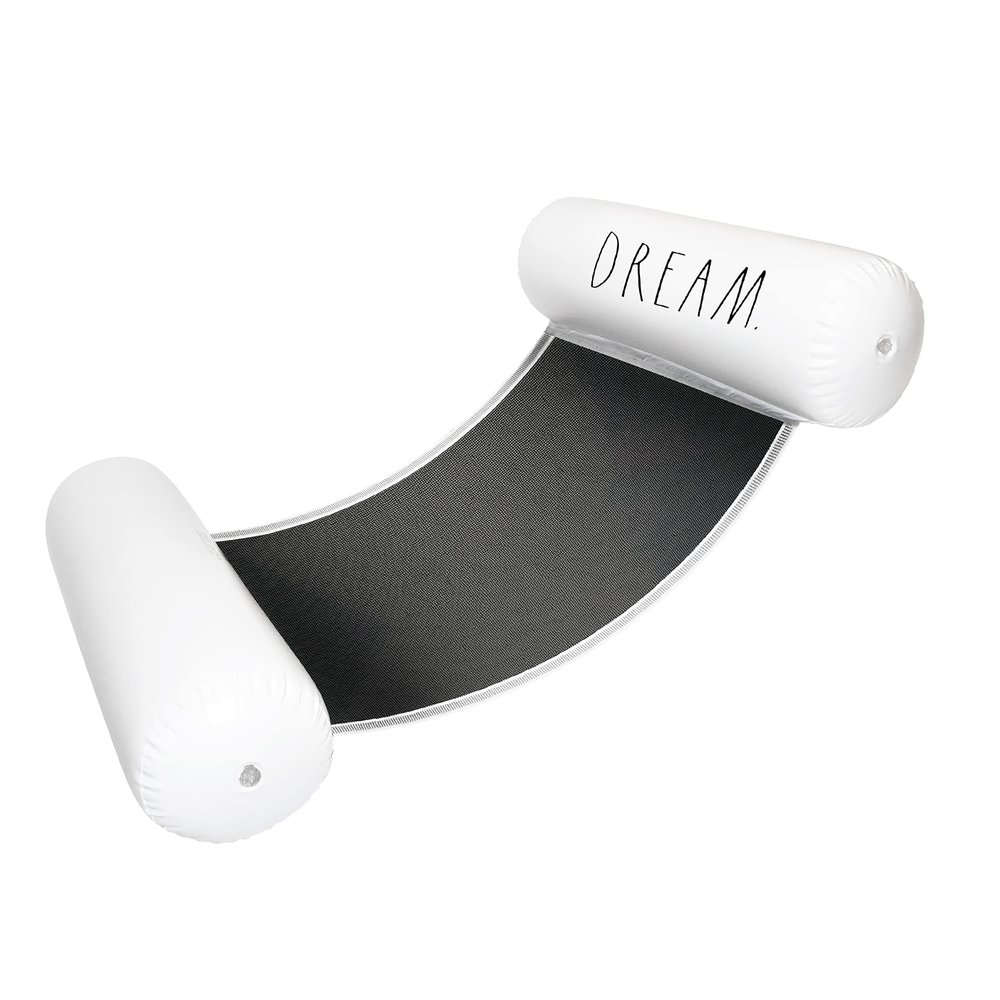 Rae Dunn x CocoNut Float Adult Hammock Float - Dream Theme - Adult Size Multi-Purpose Inflatable Drifter, Saddle Float & Lounge Chair - Versatile Ride-On for Summer & Swim Parties