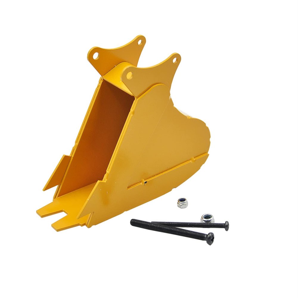 DAPENGNIAO Small Trench Bucket Full Metal for Huina 1550 1580 1592 Excavator 1/14 RC Metal Excavator Trenching Parts Accessories