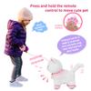 Jimate Interactive Electronic Plush Toy Walking and Barking Robot Cat Plush Cat Remote Control Kitten for Girls (White Cat) view 2