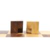 1923 Bauhaus Combo Chess Set - Golden Rosewood Chess Pieces + Chess Board view 3