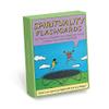 Knock Knock Spirituality Flashcards Deck, 40 Cards of Funny Spiritual Terms in Illustrated Zen Gift Box view 2