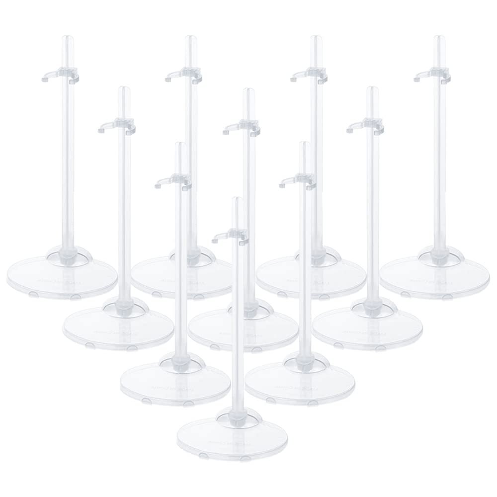 HMIEPRS 10PCS Doll Holder, Doll Stand Display Holder, Ideal Display Stand Support with Adjustable Waist Clip for 11 to 13 Inch Tall Dolls