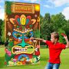 Luau Party Games Hawaiian Tiki Party Toss Games Banner with 3 Bean Bags Totem Decor for Summer Tropical Carnival Supplies view 1