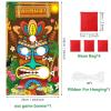 Luau Party Games Hawaiian Tiki Party Toss Games Banner with 3 Bean Bags Totem Decor for Summer Tropical Carnival Supplies view 2