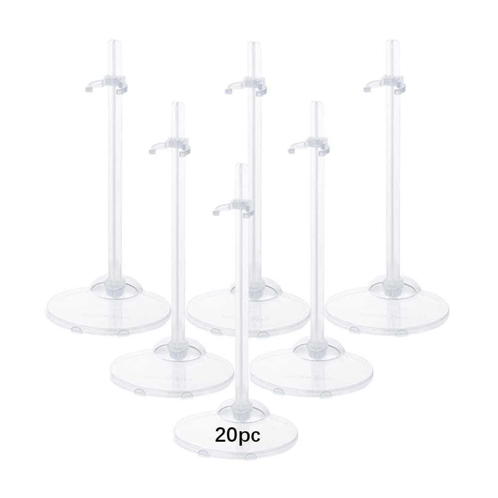 HMIEPRS 20PCS Doll Holder, Doll Stand Display Holder, Ideal Display Stand Support with Adjustable Waist Clip for 11 to 13 Inch Tall Dolls