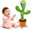 Interactive Baby Toys Dancing Talking Cactus Toy,Funny Gift for Infant 6-18 Months, Singing Musical Record Repeat What You Say Light Up Toy for Toddler 1 2 3 Year Old Boy Girl (Volume Adjustment) view 1