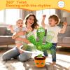 Interactive Baby Toys Dancing Talking Cactus Toy,Funny Gift for Infant 6-18 Months, Singing Musical Record Repeat What You Say Light Up Toy for Toddler 1 2 3 Year Old Boy Girl (Volume Adjustment) view 4