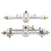 RC Metal Front and Rear Axle, RC Front Rear Axle Assembly for SCX24 1/24 RC Car Upgrade Parts Accessories(Silver) view 3
