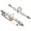 RC Metal Front and Rear Axle, RC Front Rear Axle Assembly for SCX24 1/24 RC Car Upgrade Parts Accessories(Silver) view 4