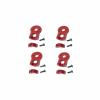 ZHIPAIJI RC Drone Motor Mount 4Pcs Red Quadcopter Motor Mount Holder for 12mm Glass/Carbon Fiber Tube view 2