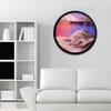 ZXKYZR8 Flowing Sand Painting - 3D Dynamic Moving Sand, Dynamic 3D Natural Landscape Wall Decoration, 360 Dynamic Sand Art,Round Glass Moving Sand Pictures, Moving Sand Art for Office Home view 1