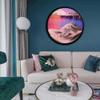 ZXKYZR8 Flowing Sand Painting - 3D Dynamic Moving Sand, Dynamic 3D Natural Landscape Wall Decoration, 360 Dynamic Sand Art,Round Glass Moving Sand Pictures, Moving Sand Art for Office Home view 4