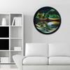 ZXKYZR8 Flowing Sand Painting - 3D Dynamic Moving Sand, Dynamic 3D Natural Landscape Wall Decoration, 360 Dynamic Sand Art,Round Glass Moving Sand Pictures, Moving Sand Art for Office Home view 1