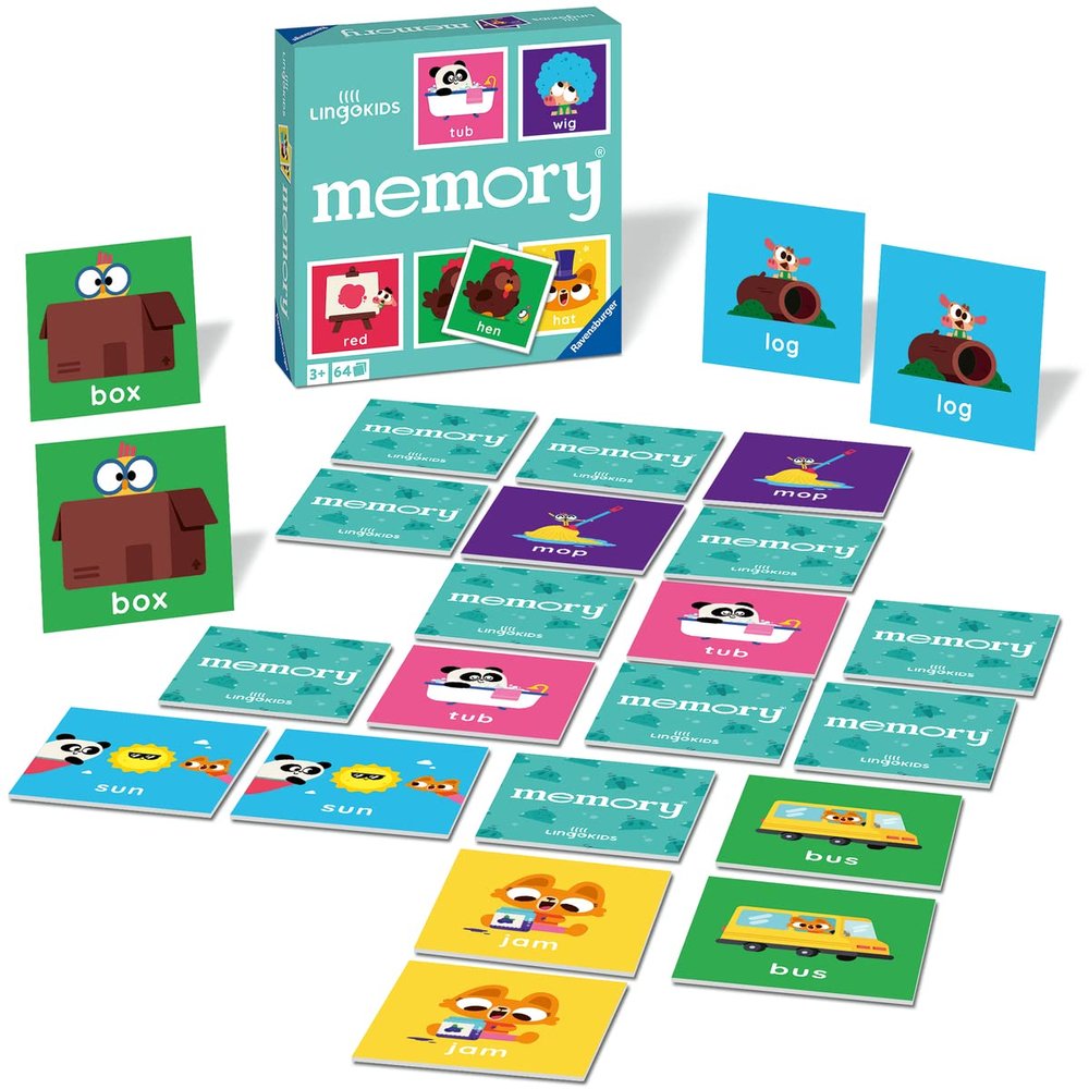 Ravensburger Lingokids Memory for Kids Ages 3 and Up  A Fun & Fast Picture Matching Game